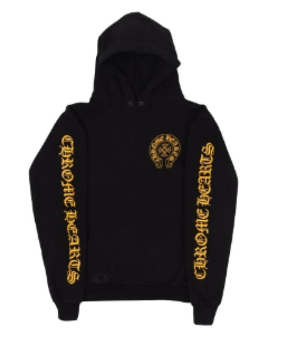 Chrome Hearts Kids Yellow Zip-up Hoodie