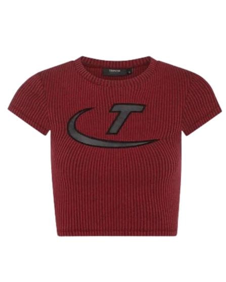 WOMEN’S TWO TONE RIB TEE